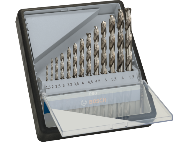 13-delni set svedrov HSS-G DIN 338 PRO Metal za kovino Bosch, 2607010538